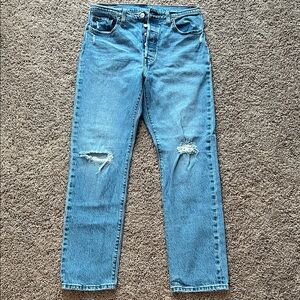 Levi's Blue Straight Leg Women's Jeans